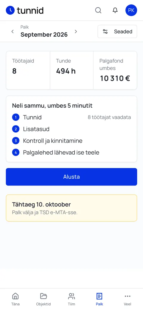 Palk telefonis